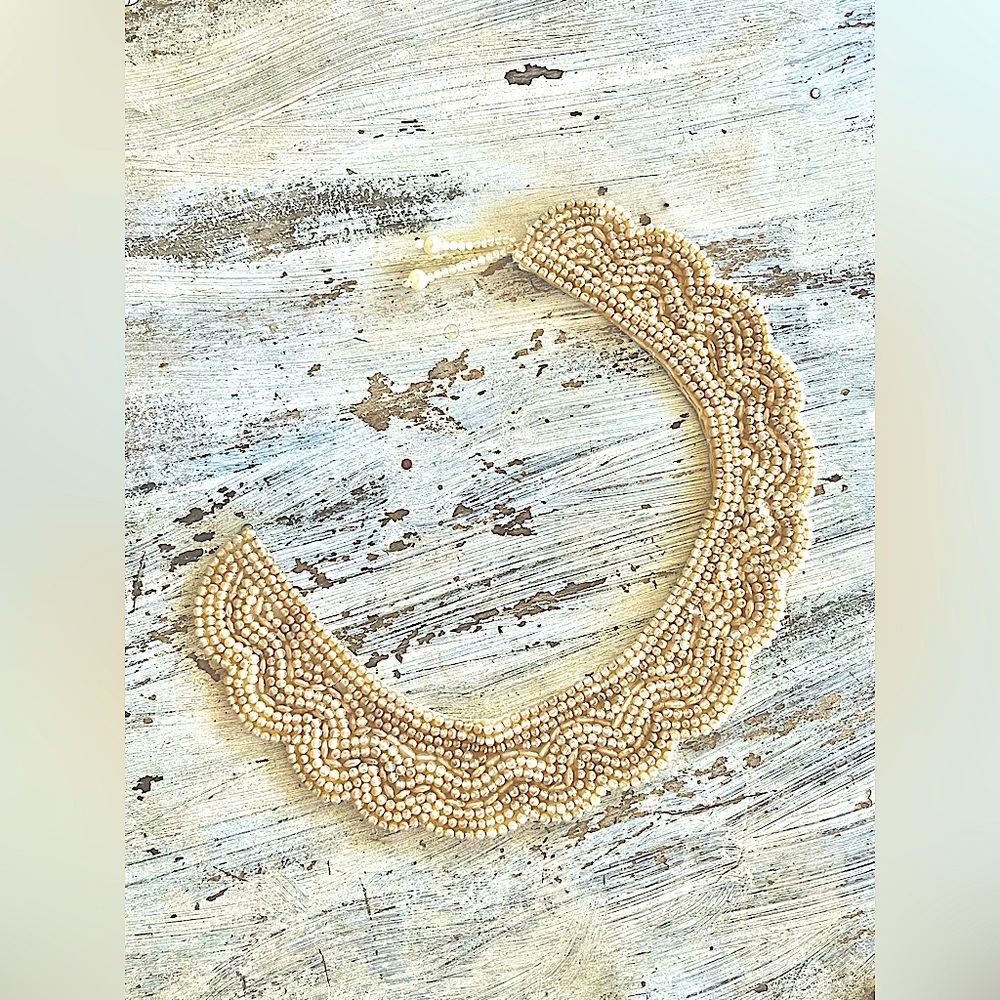 Beautiful Beaded Collar Choker Antique Necklace